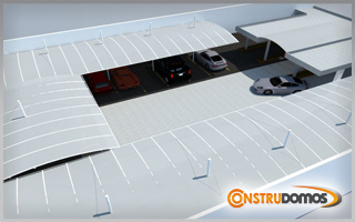 domo estacionamiento vista 